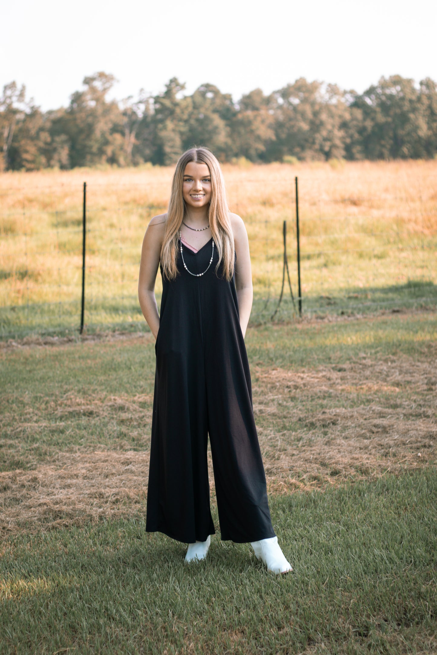 Black Wide Leg Jumpsuit