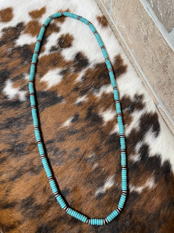 Turquoise Shell Beads Necklace