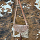 Tooled Leather Western Cowhide Crossbody With Buckle