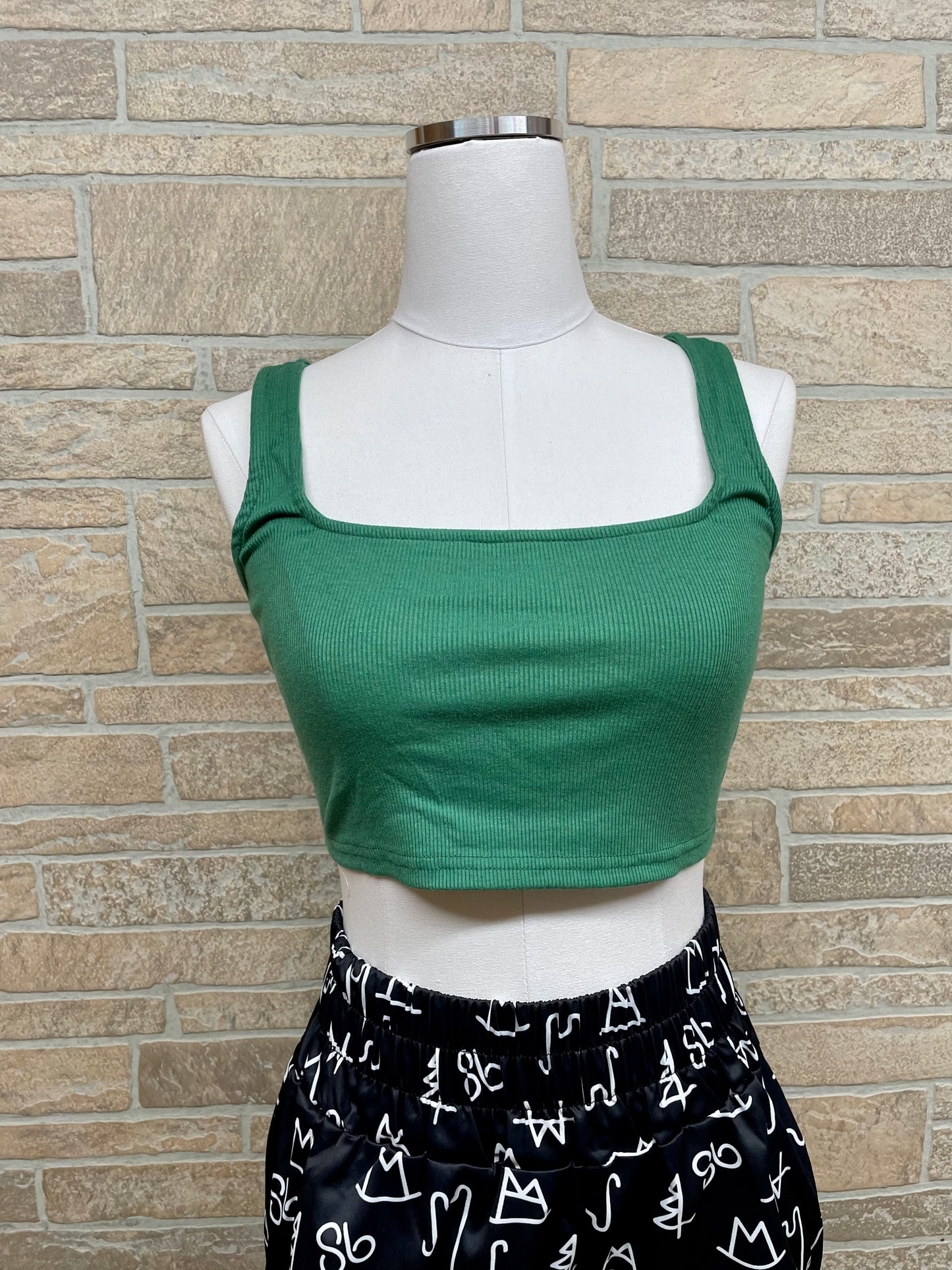 Green Twist Back Tank