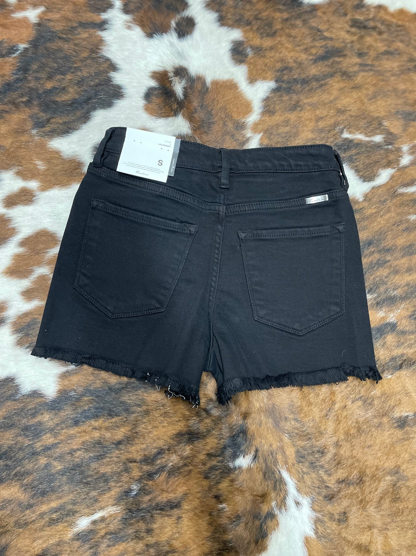 KanCan Black High Rise Shorts